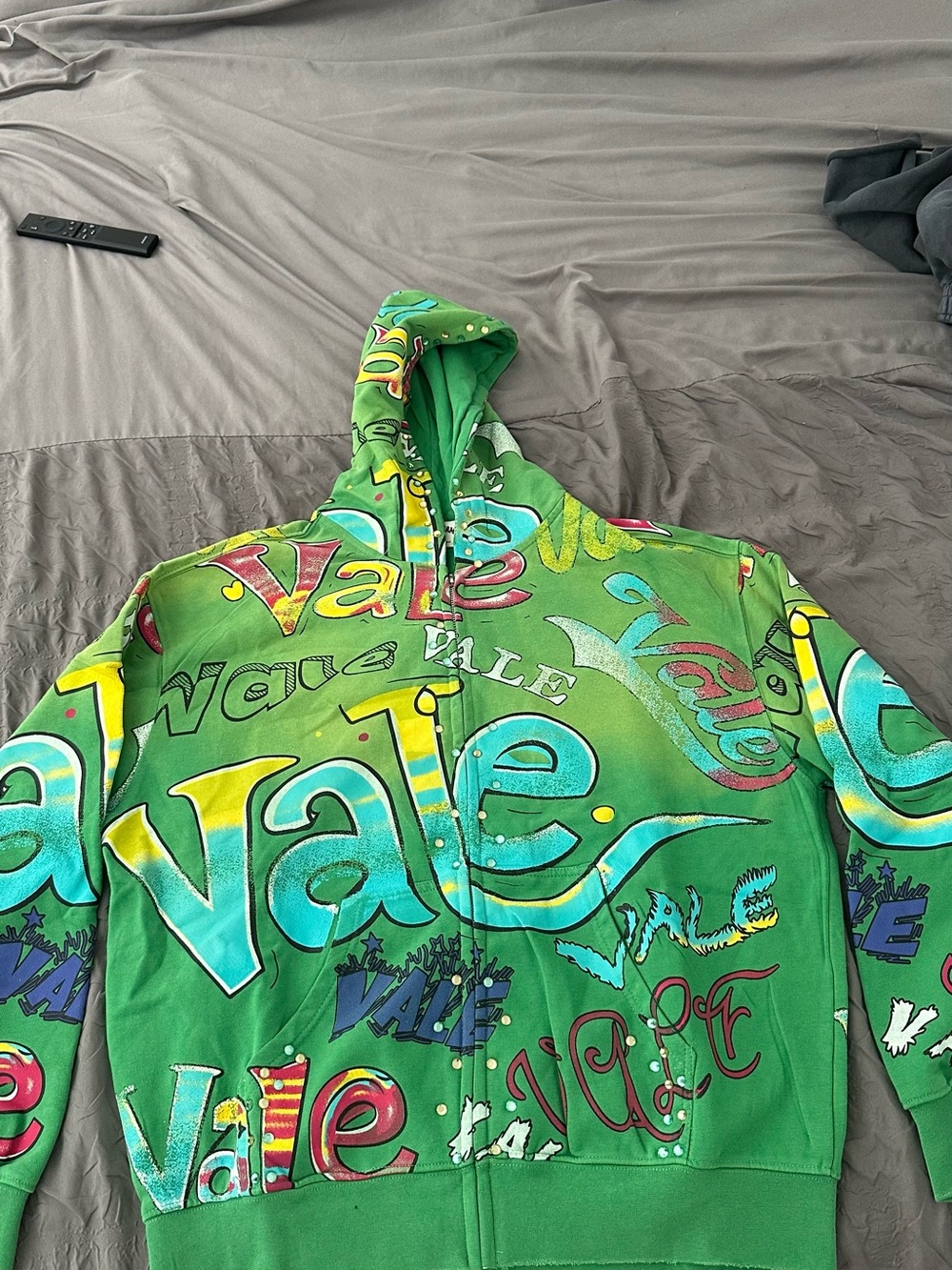 Green valley dreams zip up hoodie